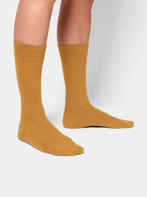 Dilly Socks Notre Jeux De Chaussettes: Smooth Golden Yellow (pack De 3)
