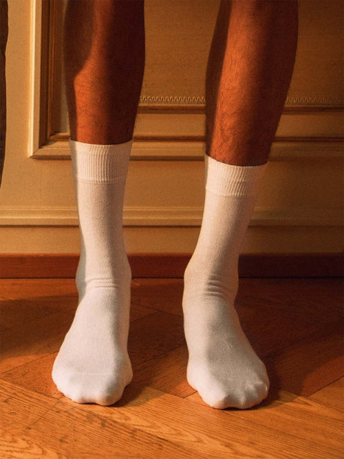 Dilly Socks Notre Jeux De Chaussettes: Smooth Snow White (pack De 3)