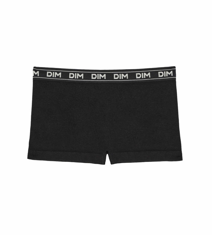 Dim Boxer Garçon En Coton Modal Côtelée Noir Dim Icons