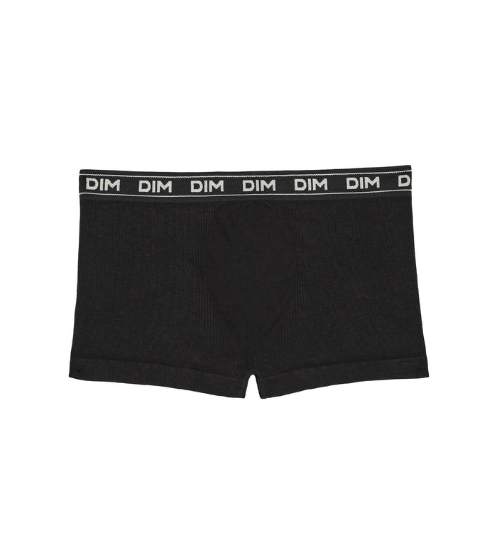 dim Boxer garçon en coton modal côtelée Noir Dim Icons