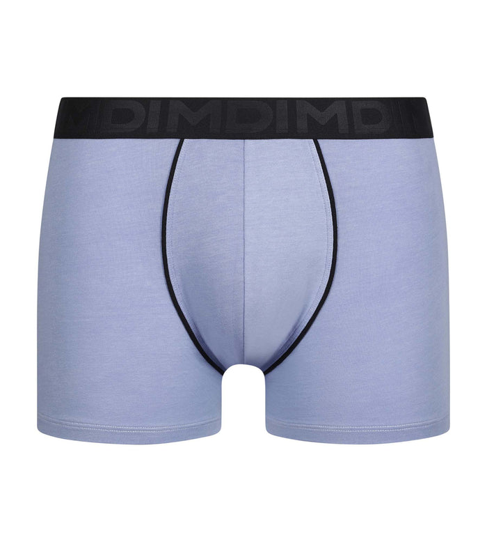 Dim Boxer Homme En Coton Modal à Ceinture Contrastée Bleu Dim Classic