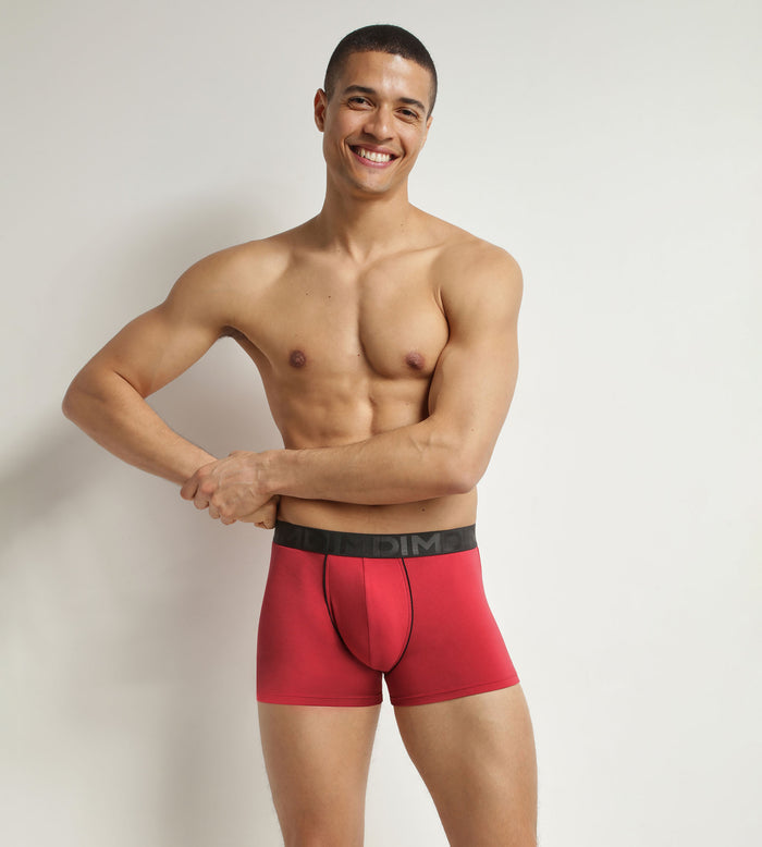 dim Boxer homme en coton modal à ceinture contrastée Rubis Dim Classic