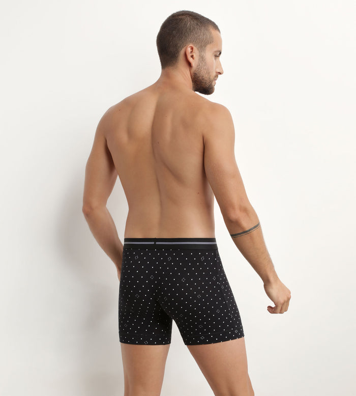 Dim Boxer Homme En Coton Modal à Motif Logomania Noir Dim Icons Essentiel