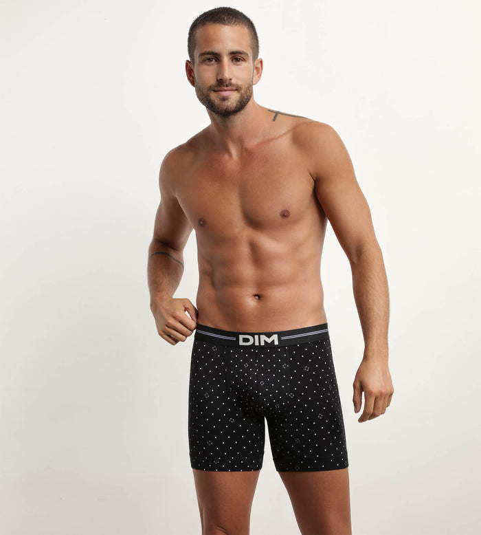 dim Boxer homme en coton modal à motif logomania Noir Dim Icons Essentiel