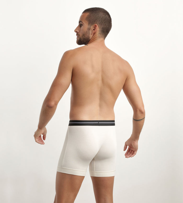 Dim Boxer Homme En Microfibre à Coutures Plates Beige Dim Icons Essentiel