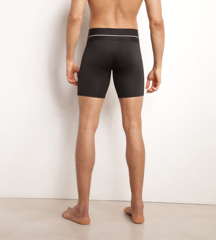 Dim Boxer Long Homme En Microfibre Et Mesh Noir Dim Move