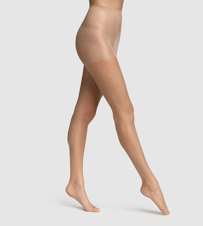 dim Collant voile transparent beige éclat effet nude Body Touch Dim 17D