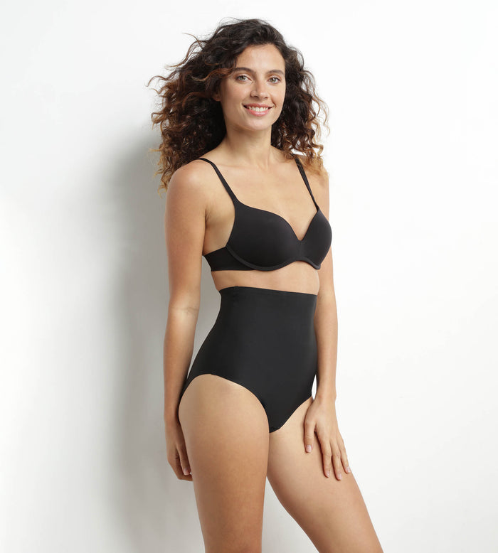 Dim Culotte Effet Sculptant Femme Taille Haute Sans Couture Noir Dim Silhouette Invisible