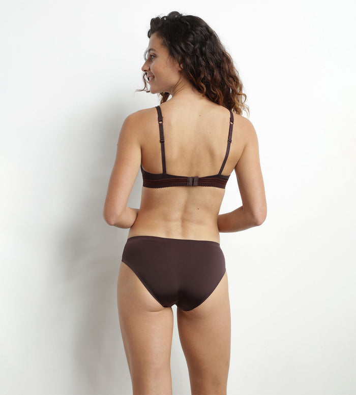 Dim Culotte En Microfibre Marron Précieux InvisiFree De Dim