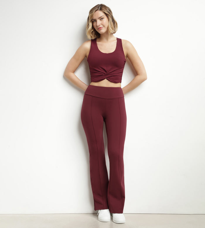 Dim Débardeur De Sport Femme Bordeaux Avec Brassière Intégrée Dim Move