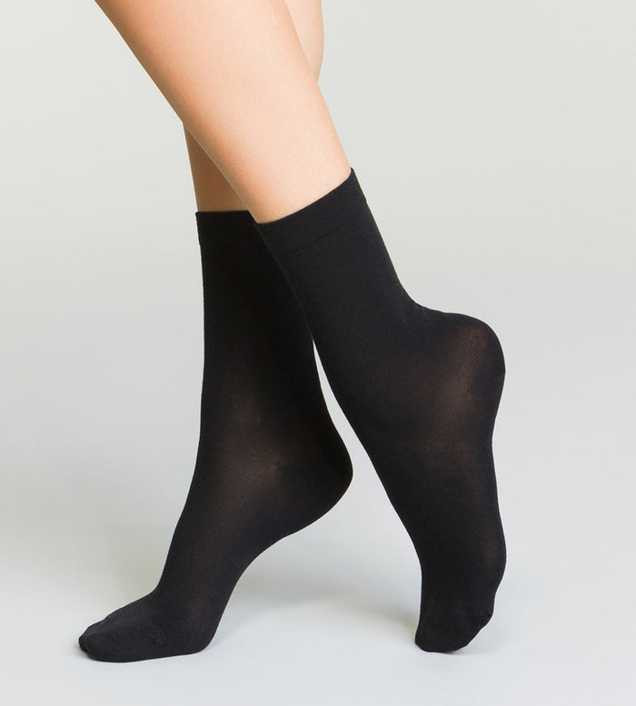dim Chaussettes thermo noires Femme