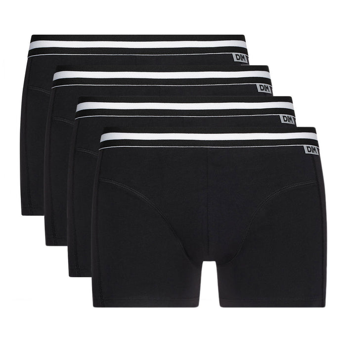 Dim Lot De 4 Boxers Noirs ECODIM Coton