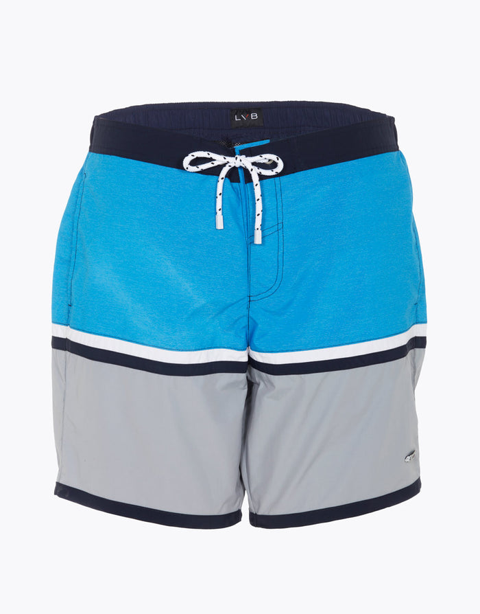 Dim Maillot De Bain Long Gris Et Bleu Pour Homme