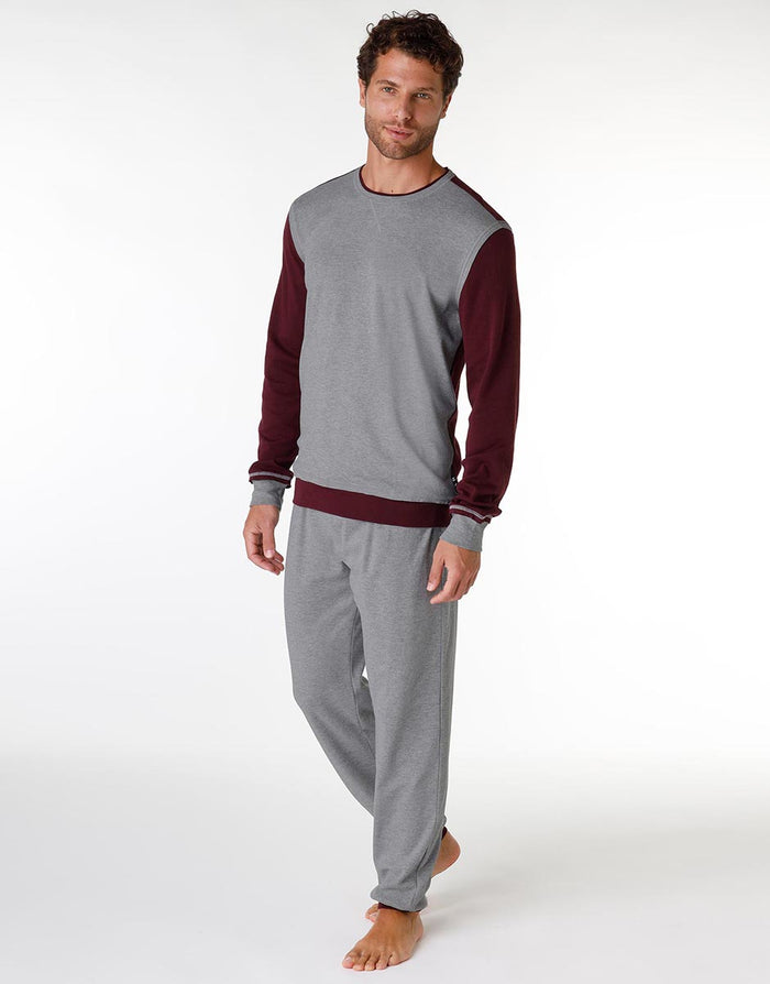 Dim Pyjama Long Gris Homme