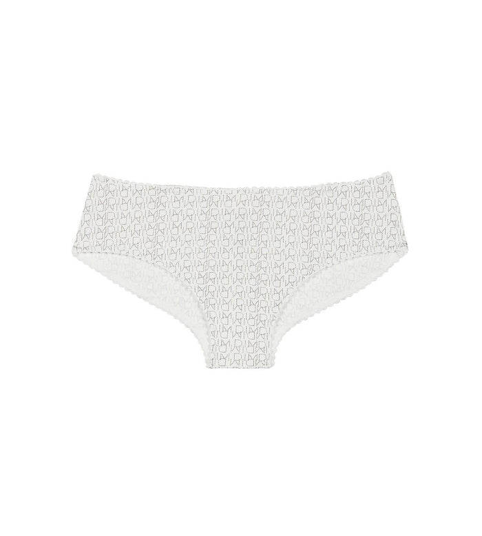 dim Shorty blanc fille imprimé logo Dim Touch
