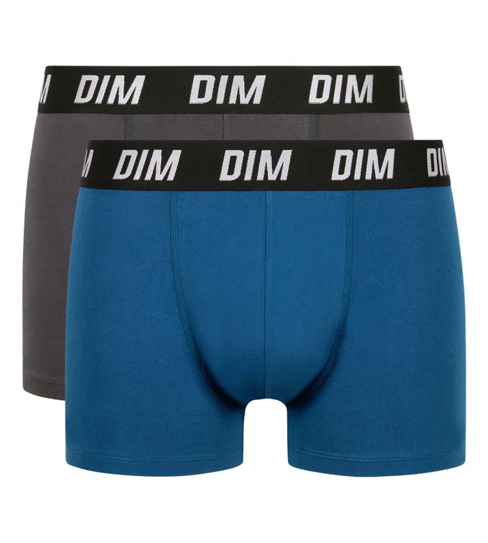 Dim Lot De 2 Boxers Homme à Thermorégulation Active Bleu Parme Regul Activ