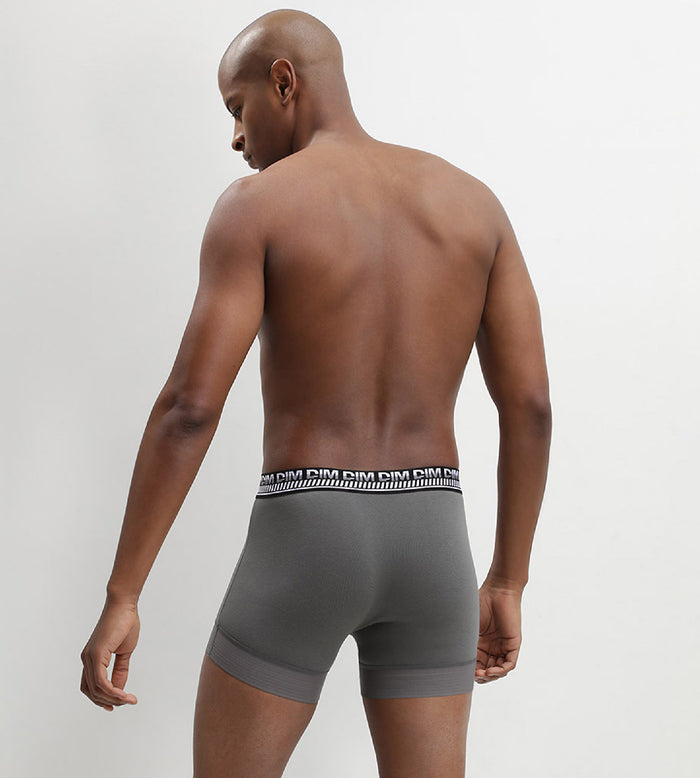 Dim Lot De 2 Boxers Homme En Coton Extensible Vert Olive Stay And Fit