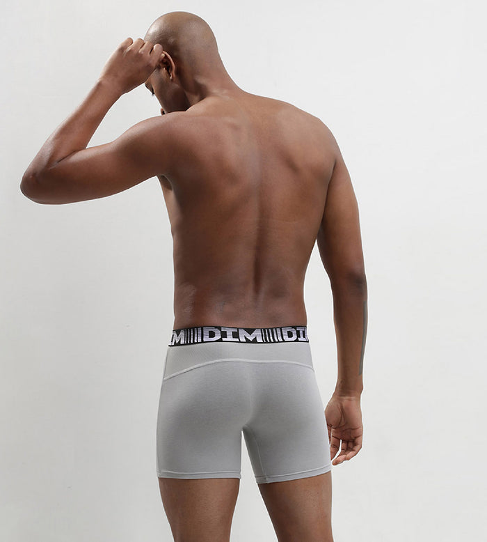 Dim Lot De 2 Boxers Longs Homme Respirants Noir Gris 3D Flex Air