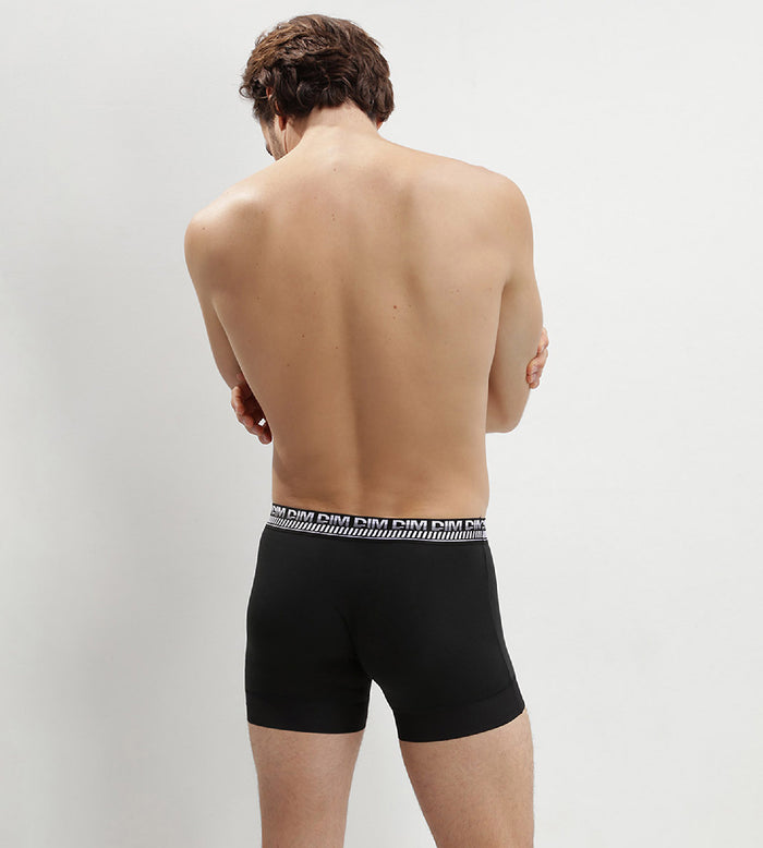 Dim Lot De 2 Boxers Noirs Pour Homme 3D Stay And Fit