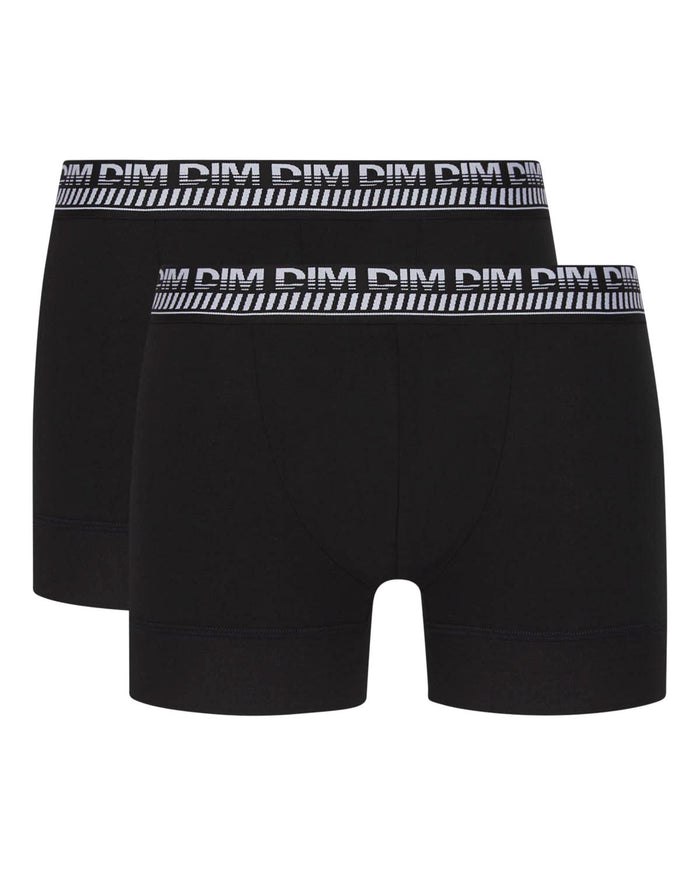 Dim Lot De 2 Boxers Noirs Pour Homme 3D Stay And Fit