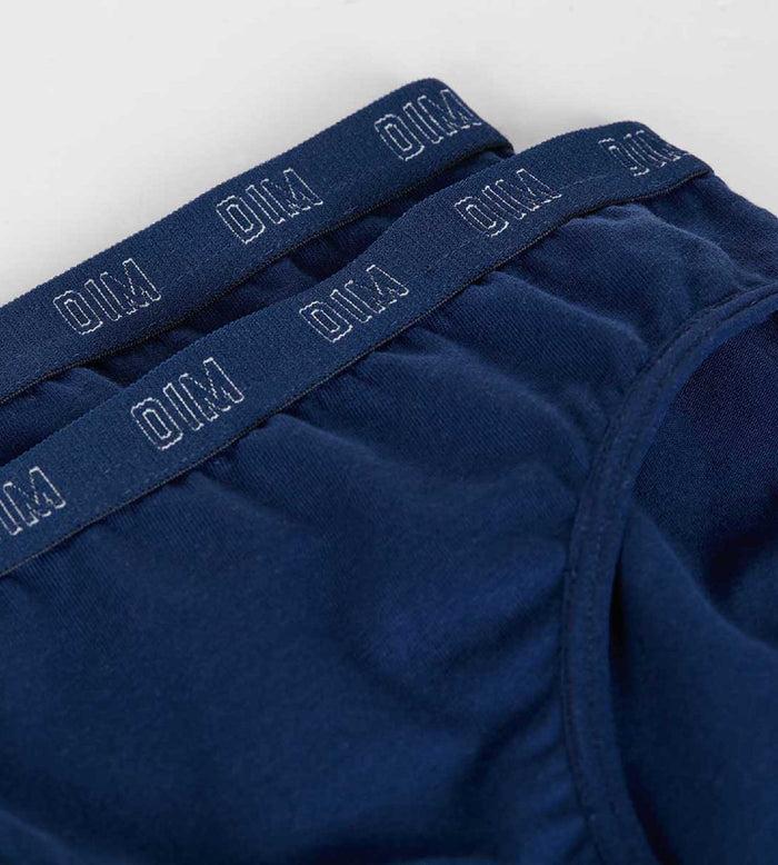 Dim Lot De 2 Culottes Filles En Coton Bio Bleu Marine Dim Skin Care