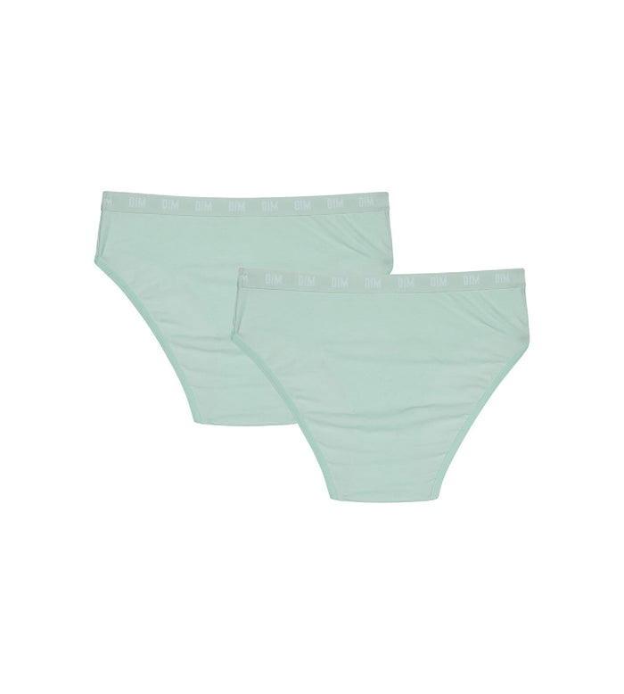 Dim Lot De 2 Culottes Filles En Coton Bio Bleu Pastel Dim Skin Care