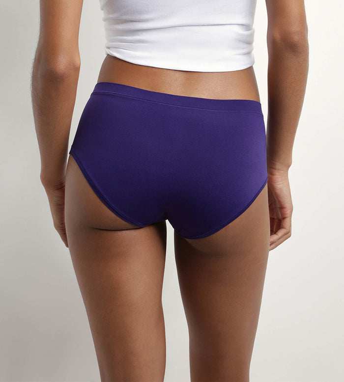 Dim Lot De 2 Shorties Femme En Microfibre Fuchsia Et Violet Oh My Dim’s