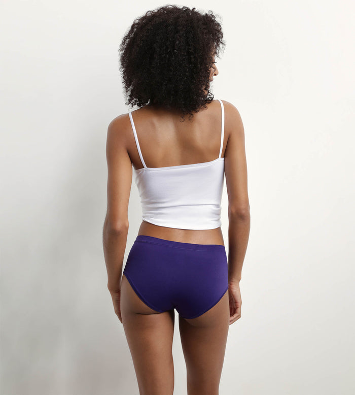 Dim Lot De 2 Shorties Femme En Microfibre Fuchsia Et Violet Oh My Dim’s