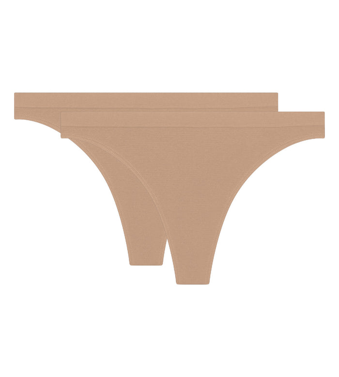 Dim Lot De 2 Strings New Skin Pour Femme En Microfibre