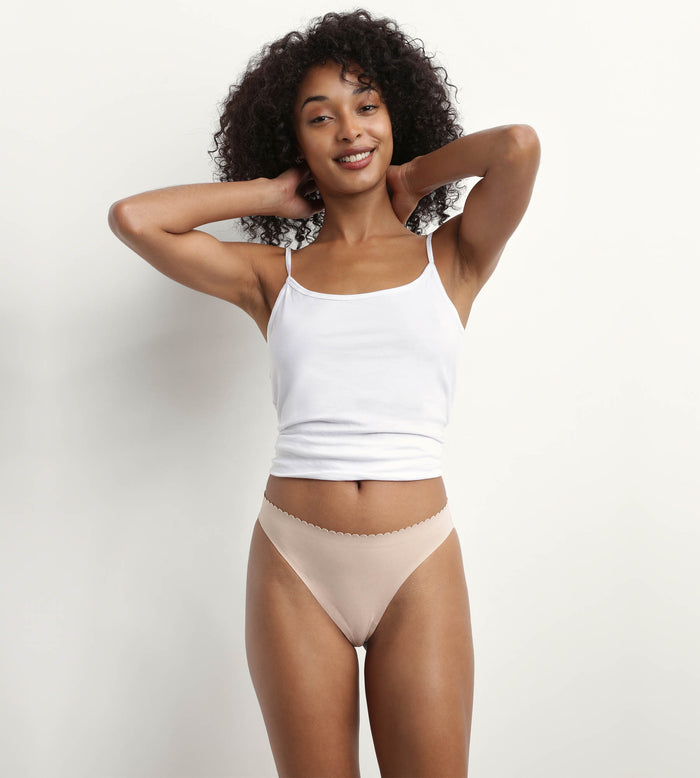 Dim Lot De 2 Tangas Femme Chair Et Noir Body Touch Easy