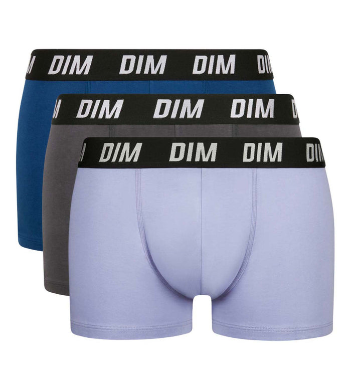 Dim Lot De 3 Boxers Homme à Thermorégulation Active Bleu Parme Regul Activ
