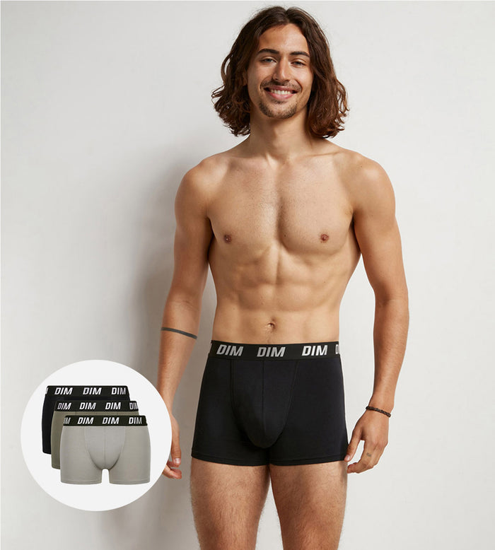 dim Lot de 3 boxers homme à thermorégulation active Vert Regul Activ