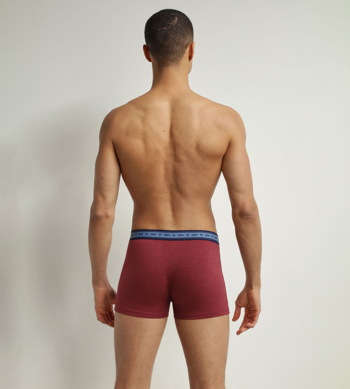 Dim Lot De 3 Boxers Homme En Coton Bio Bleu Rouge Denim Dim Good