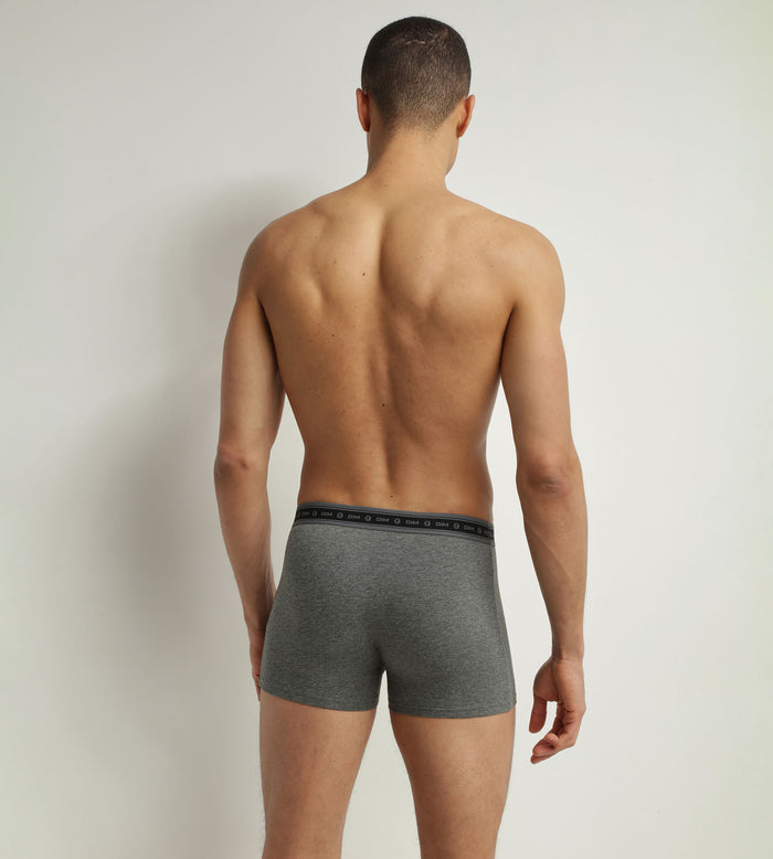 Dim Lot De 3 Boxers Homme En Coton Bio Noir Charbon Vert Dim Good