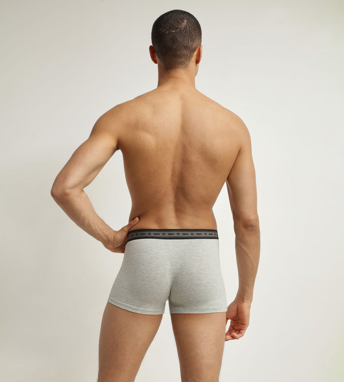 Dim Lot De 3 Boxers Homme En Coton Bio Noir Gris Dim Good