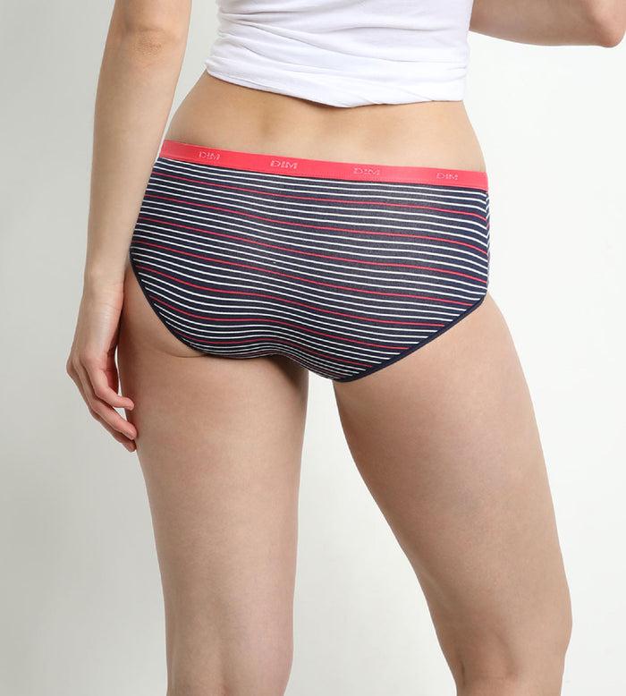 Dim Lot De 3 Boxers Pretty Rose En Coton Stretch Les Pockets