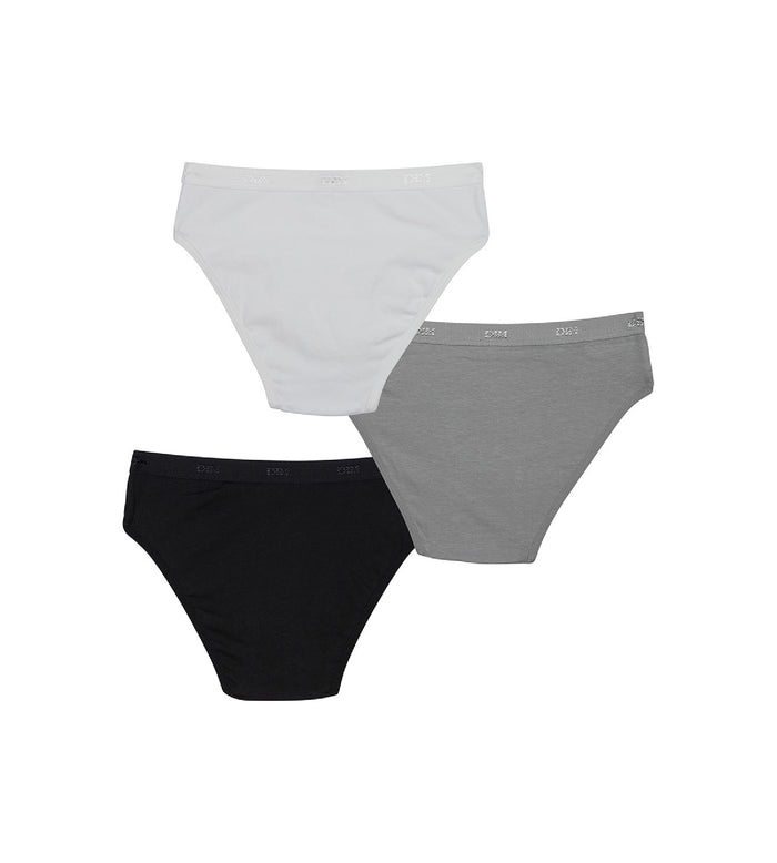 Dim Lot De 3 Culottes Blanche Noire Grise Les Pockets DIM Girl