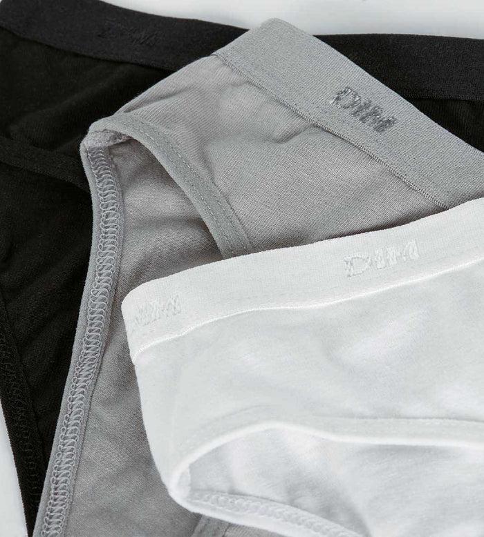 Dim Lot De 3 Culottes Blanche Noire Grise Les Pockets DIM Girl