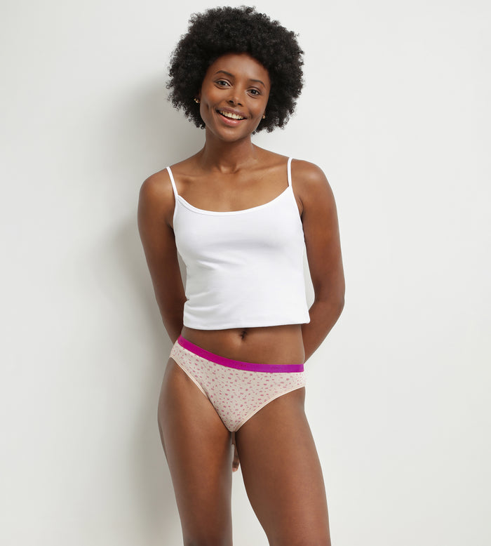 Dim Lot De 3 Culottes En Coton Stretch Aux Motifs Fluos Les Pockets