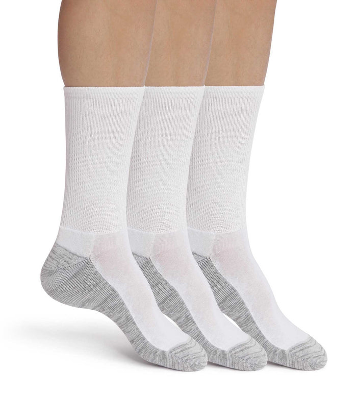 dim Lot de 3 paires de chaussettes homme en coton Blanc Gris EcoDim Sport
