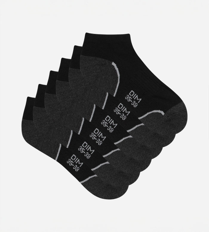 dim Lot de 3 paires de socquettes courtes impact léger femme - Dim Sport