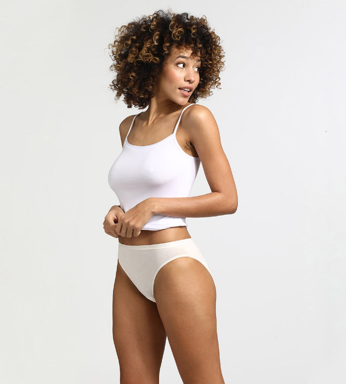 Dim Lot De 3 Slips Peau/rose/nacre Les Pockets Coton