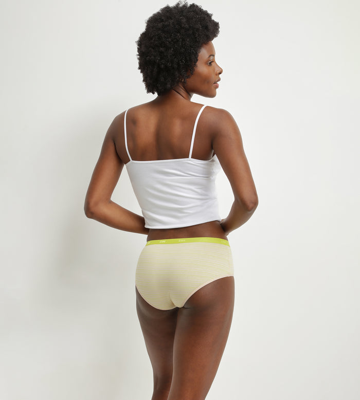 Dim Lot De 5 Boxers Femme Coton Stretch Rose Motifs Fluos Dim Les Pockets