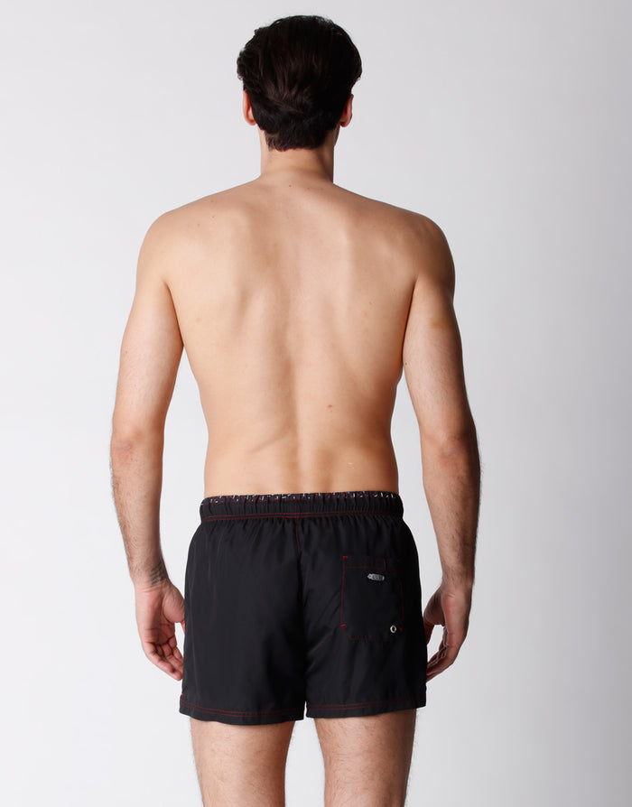 Dim Maillot De Bain Noir En Tissu Technique à Séchage Rapide