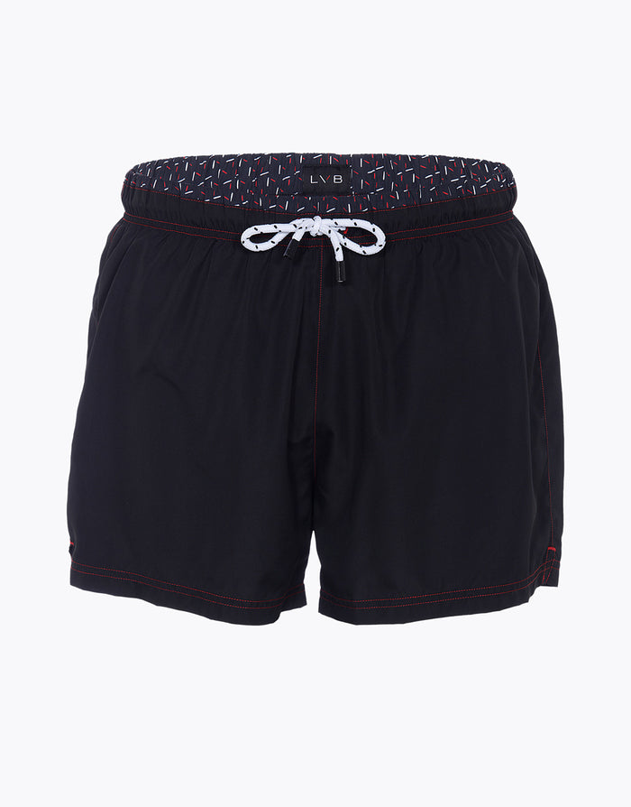 Dim Maillot De Bain Noir En Tissu Technique à Séchage Rapide