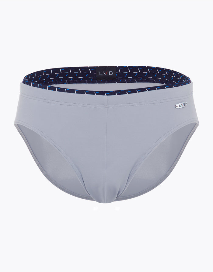 Dim Slip De Bain Gris Clair Pour Homme En Microfibre