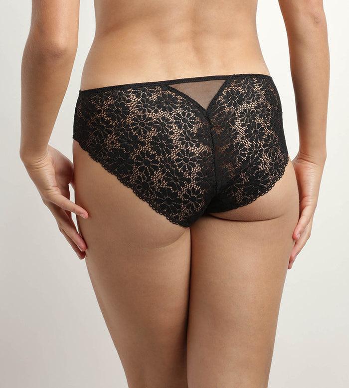 Dim Slip Femme En Tulle Et Dentelle Fleurie Noir Generous Édition Limitée