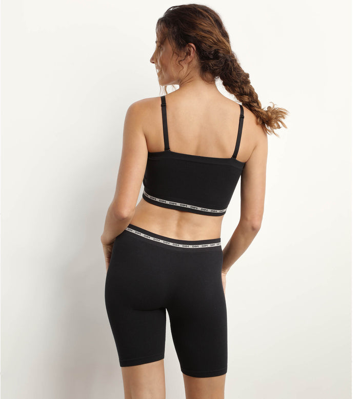 Dim Soutien-gorge Bandeau En Modal Polyamide Noir Sans Armature Dim Icons Seamless