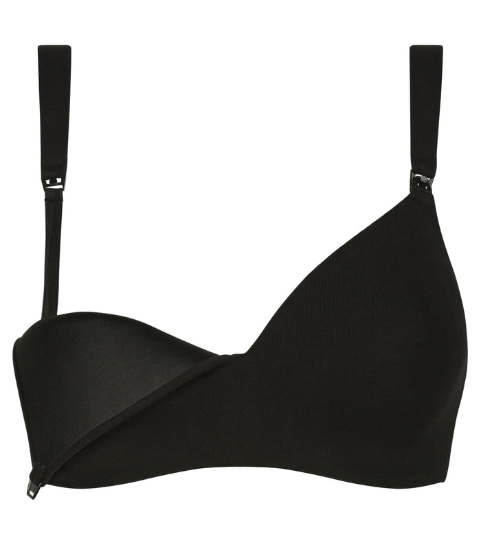 Dim Soutien-gorge D’allaitement En Jersey Coton Noir Dim Maternité