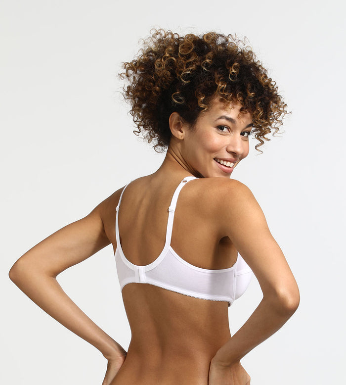 Dim Soutien-gorge Emboîtant Avec Armatures Blanc Generous Coton Bio Dim